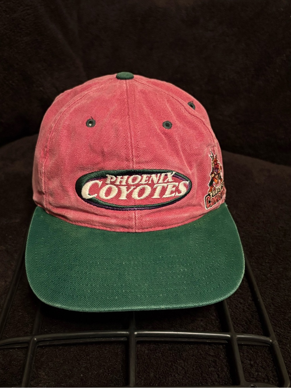 Phoenix Coyotes Twins Enterprise Rare Vintage Kachina Mask Buckle Strapback Hat